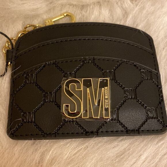 NWT Steve Madden BBasic Black Card Case - Picture 7 of 7